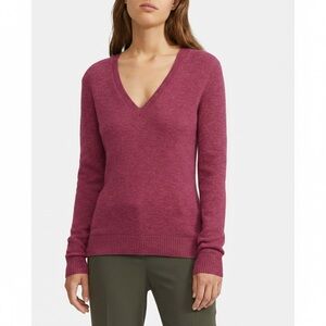 Theory 100% Cashmere V-Neck Sweater